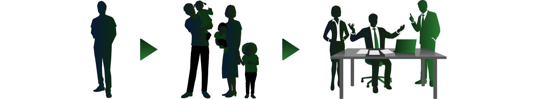 自分自身が鍛錬によってより良くなることで、その影響は周囲にも広がるイラスト